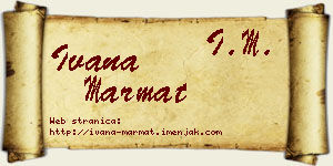 Ivana Marmat vizit kartica